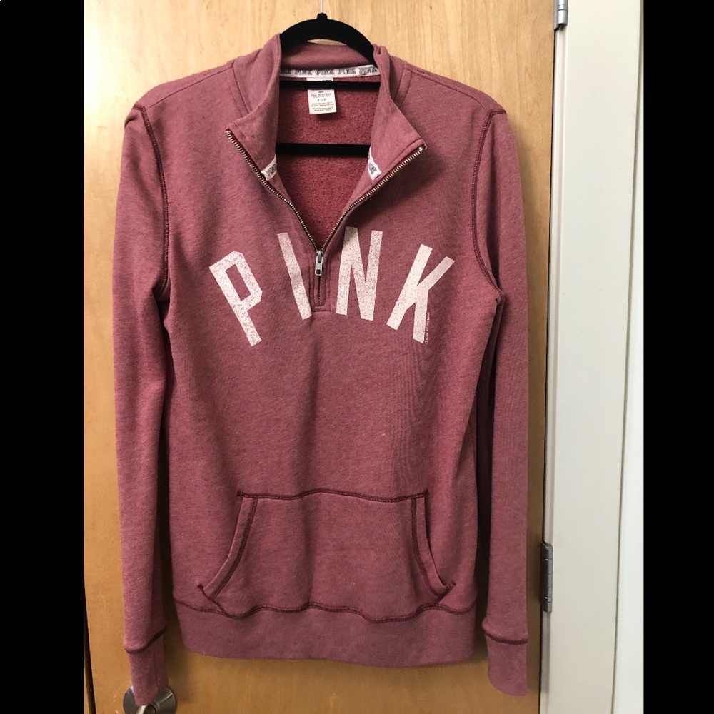 Victoria Secret PINK Texas A&M 1/4 zip sweater